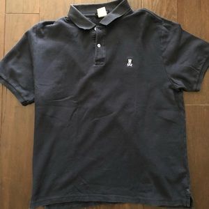 Psycho Bunny men’s classic navy blue polo